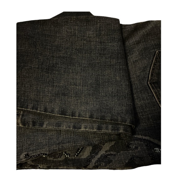 BNWT Chico Women’s Girlfriend Detailed Beaded Design Ankle Jeans - Picture 5 of 5